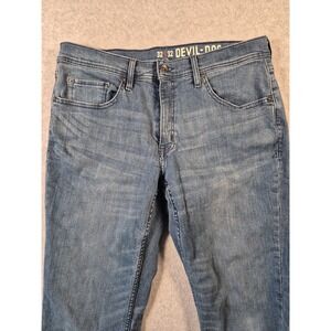 Devil Dog Jeans Mens 32x32 Blue Athletic Fit Stretch Denim Sanforized Pants